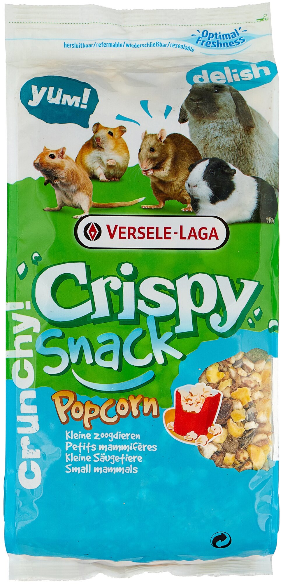 Лакомство для кроликов Versele-Laga Crispy Snack Popcorn