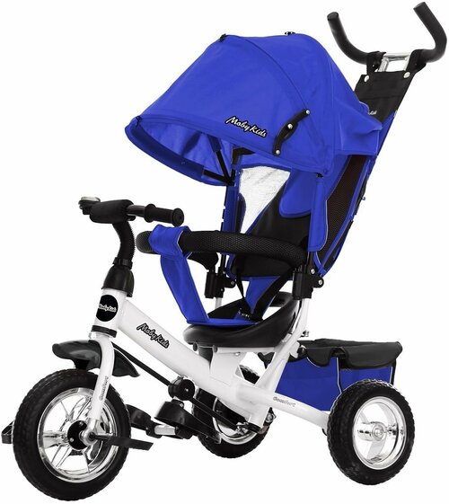 Трехколесный велосипед  Moby Kids Comfort 10x8 EVA, синий