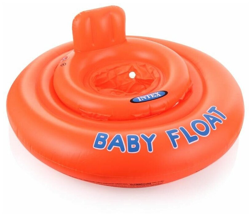 INTEX 56588 Круг для плавания My Baby float, с сиденьем, d=76 см, от 1-2 лет. (без насоса)