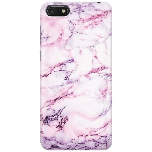фото Re:paчехол - накладка artcolor для huawei y5 (2018) / y5 prime (2018) / honor 7s / honor 7a с принтом "фиолетовый мрамор"