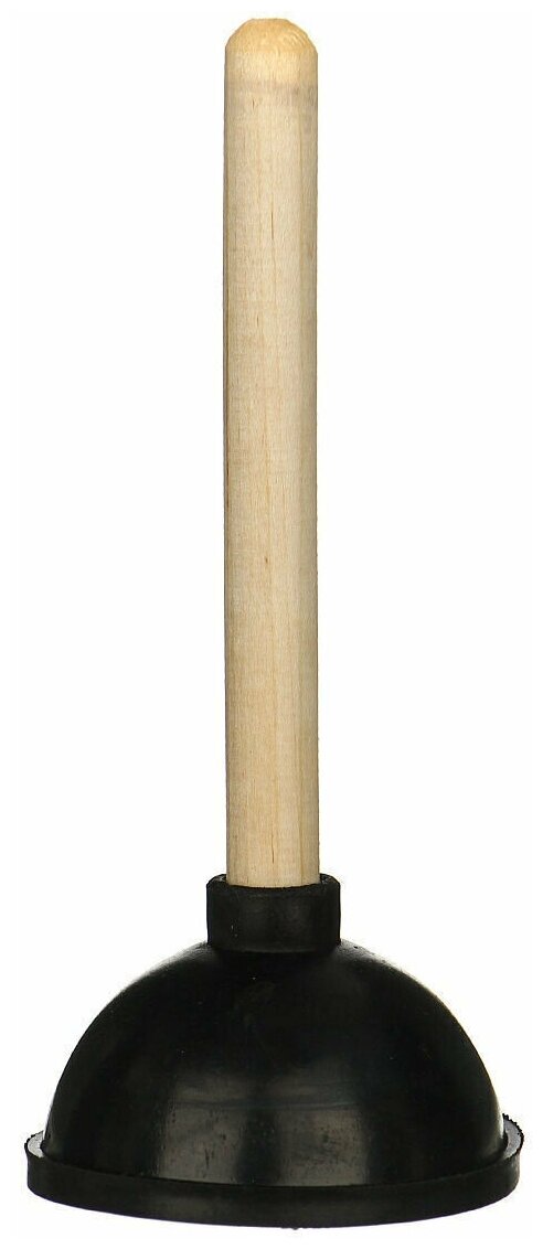 Вантуз резиновый с деревянной ручкой - фотография № 1