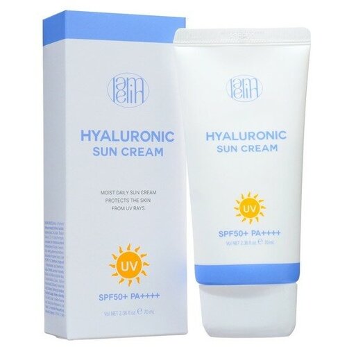 Солнцезащитный крем Lamelin Hualuronic Sun Cream c гиалуроновой кислотой SPF50+, 50 мл солнцезащитный крем lamelin hualuronic sun cream c гиалуроновой кислотой spf50 50 мл