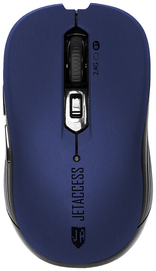 Беспроводная мышь Bluetooth JETACCESS Comfort OM-B90G синяя (1000/1600dpi, 5 кнопок, USB & Bluetooth)