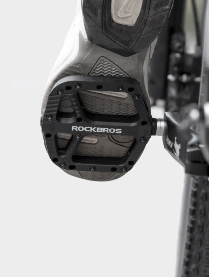 Педали велосипедные RockBros нейлоновые широкие с стальным сердечником