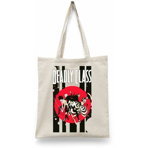 фото Сумка-шоппер унисекс каждому своё "академия смерти/deadly class" черная