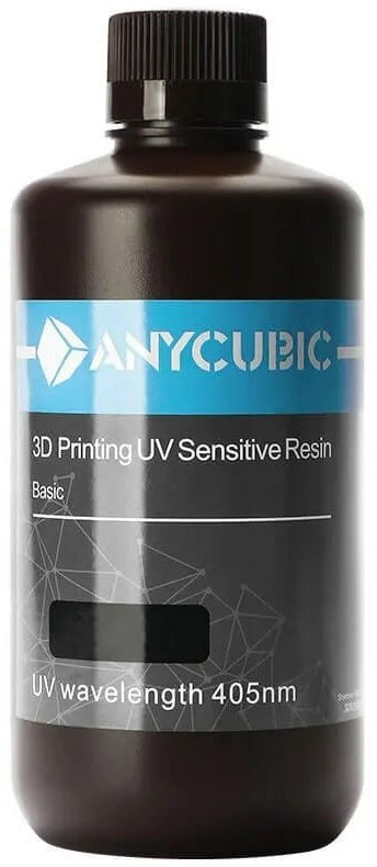 Фотополимер Anycubic Colored UV Resin Чёрный 1 л