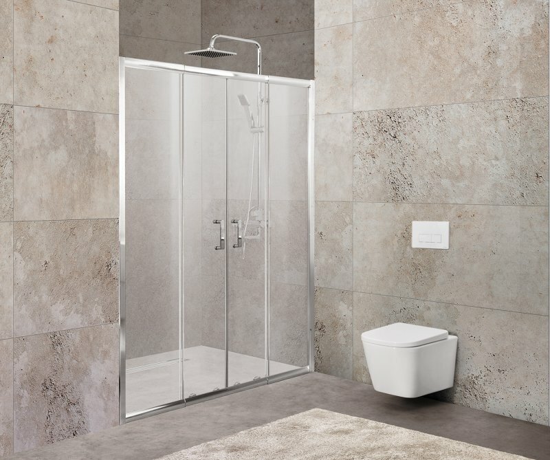 Душевая дверь в нишу BelBagno Unique UNIQUE-BF-2-170/200-P-Cr