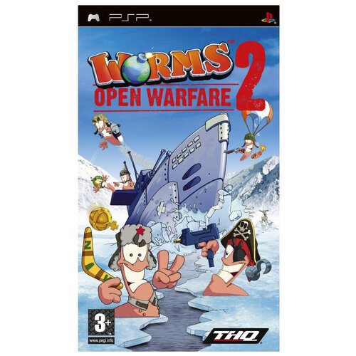 игра worms battlegrounds для playstation 4 Игра Worms: Open Warfare 2 для PlayStation Portable