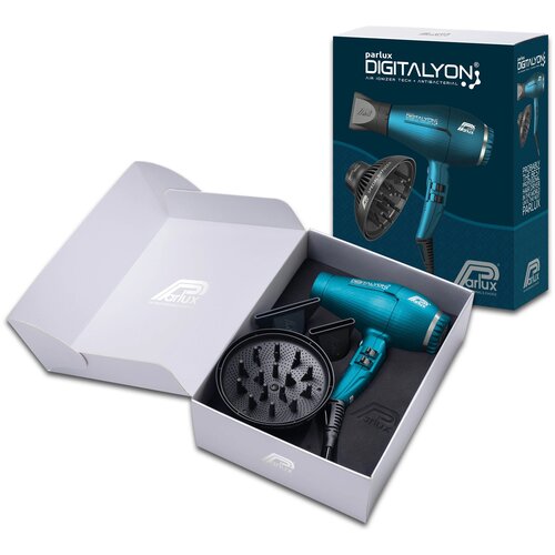 Набор Фен PARLUX Digitalyon Blue синий 2400 Вт 2 насадки диффузор MagicSense Set-0901-Digitalyon Blue 2340000₽