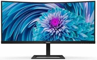 34" Монитор Philips346E2CUAE, 3440x1440, 120 Гц, *VA, черный