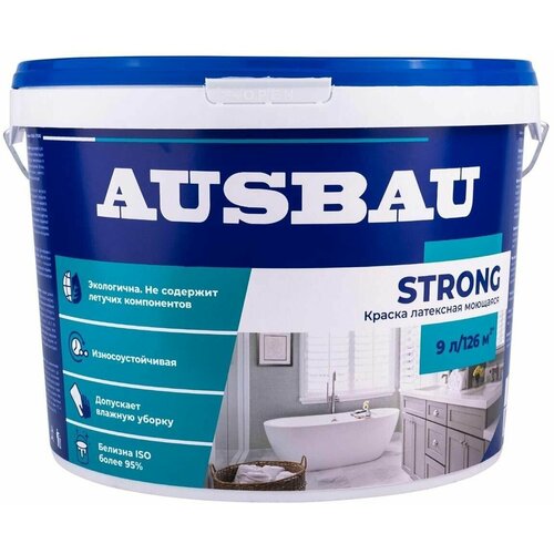 Краска моющаяся латексная, AUSBAU STRONG 5 л