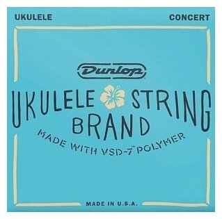 Струны DUNLOP DUQ302 Ukulele Concert для укулеле 28-32-43-28, прозрачный нейлон 123846