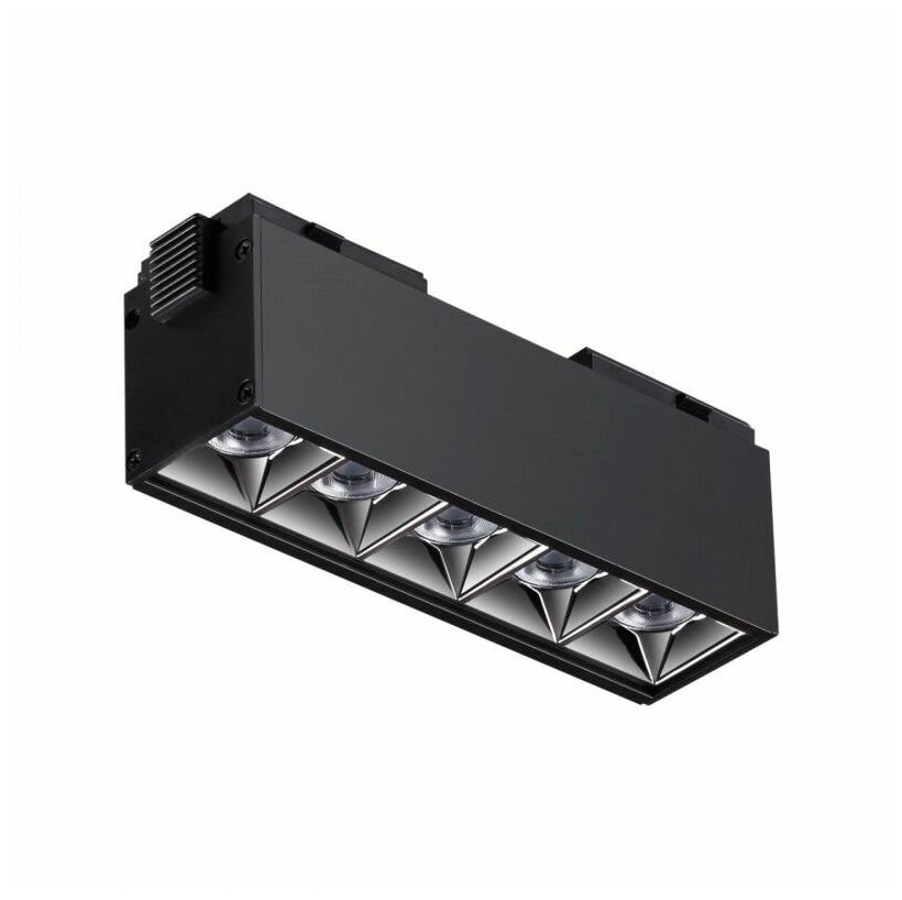 NOVOTECH 358523 SHINO NT21 060 черный Трековый светильник для низковольного шинопровода IP20 LED 4000K 10W 48V KIT