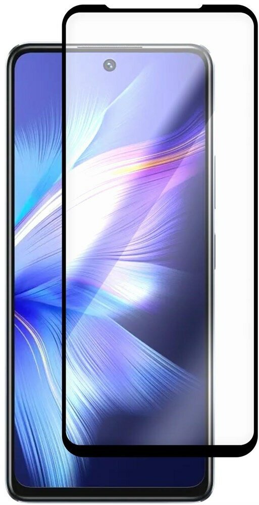 Стекло защитное Full Glue Premium Krutoff для INFINIX Note 30 черное