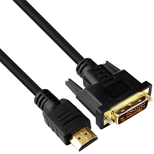 Кабель Mobiledata HDMI-DVI-D, Dual Link, 7.3 мм, 1.8 м, для Smart TV PS4 монитора