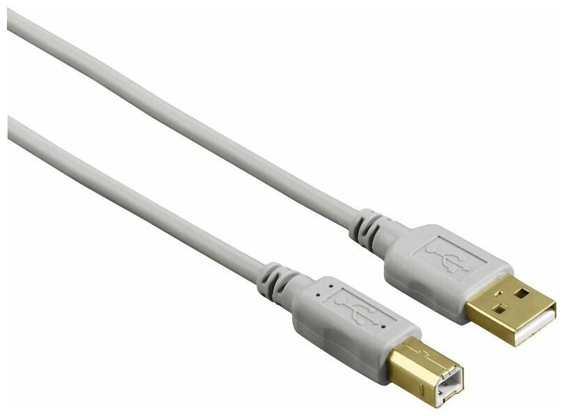 фото Кабель Hama H-200903 00200903 ver2.0 USB A(f) USB B(f) 1.5м серый (упак:1шт)