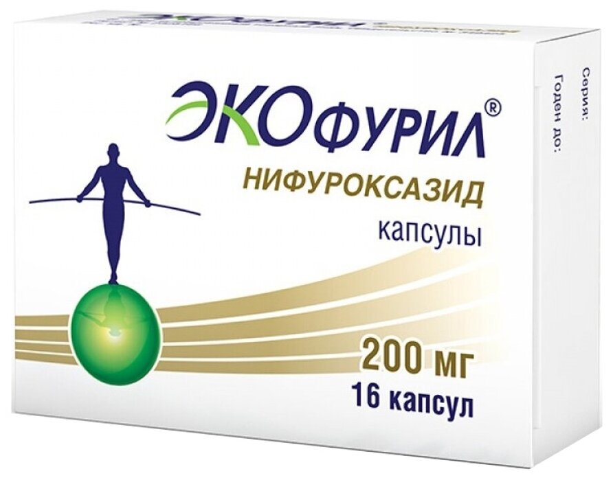 Экофурил капс., 200 мг, 16 шт.