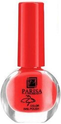 Parisa Лак для ногтей Ballet Mini, 6 мл, №10 кораллово-красный матовый