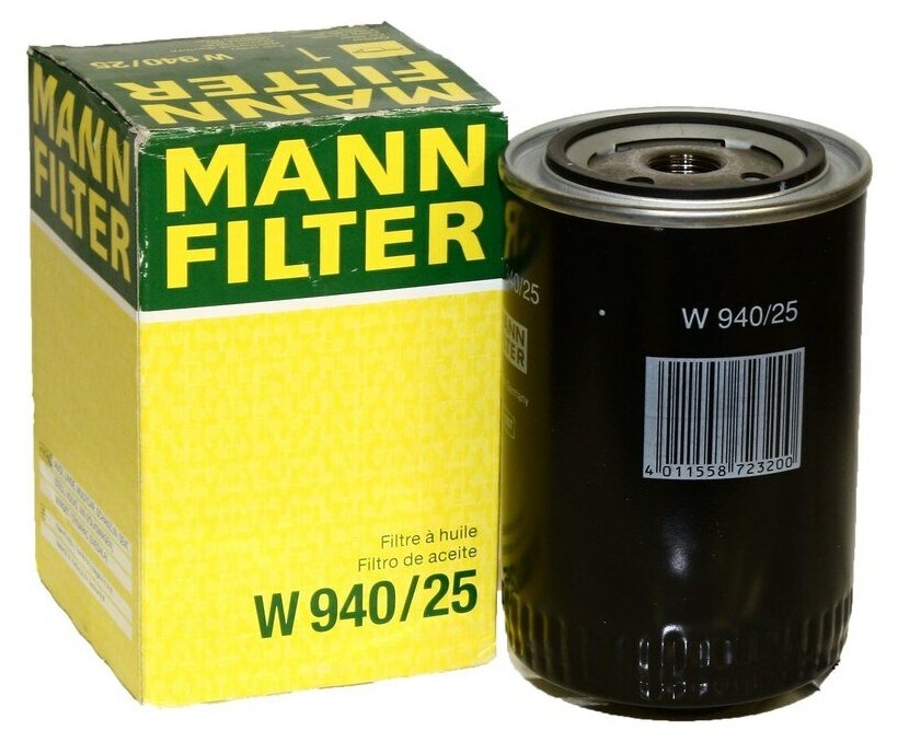 Масляный фильтр MANN-FILTER W 940/25