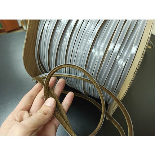 Уплотнитель на шкаф купе, шлегель, мебельная фурнитура для шкафов 7х6 мм - 12 метров Цвет: Бронза