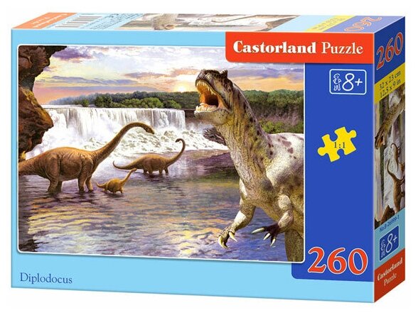 Пазл Castorland Puzzle Динозавры 2 260 деталей 32*23см B-26616 8+