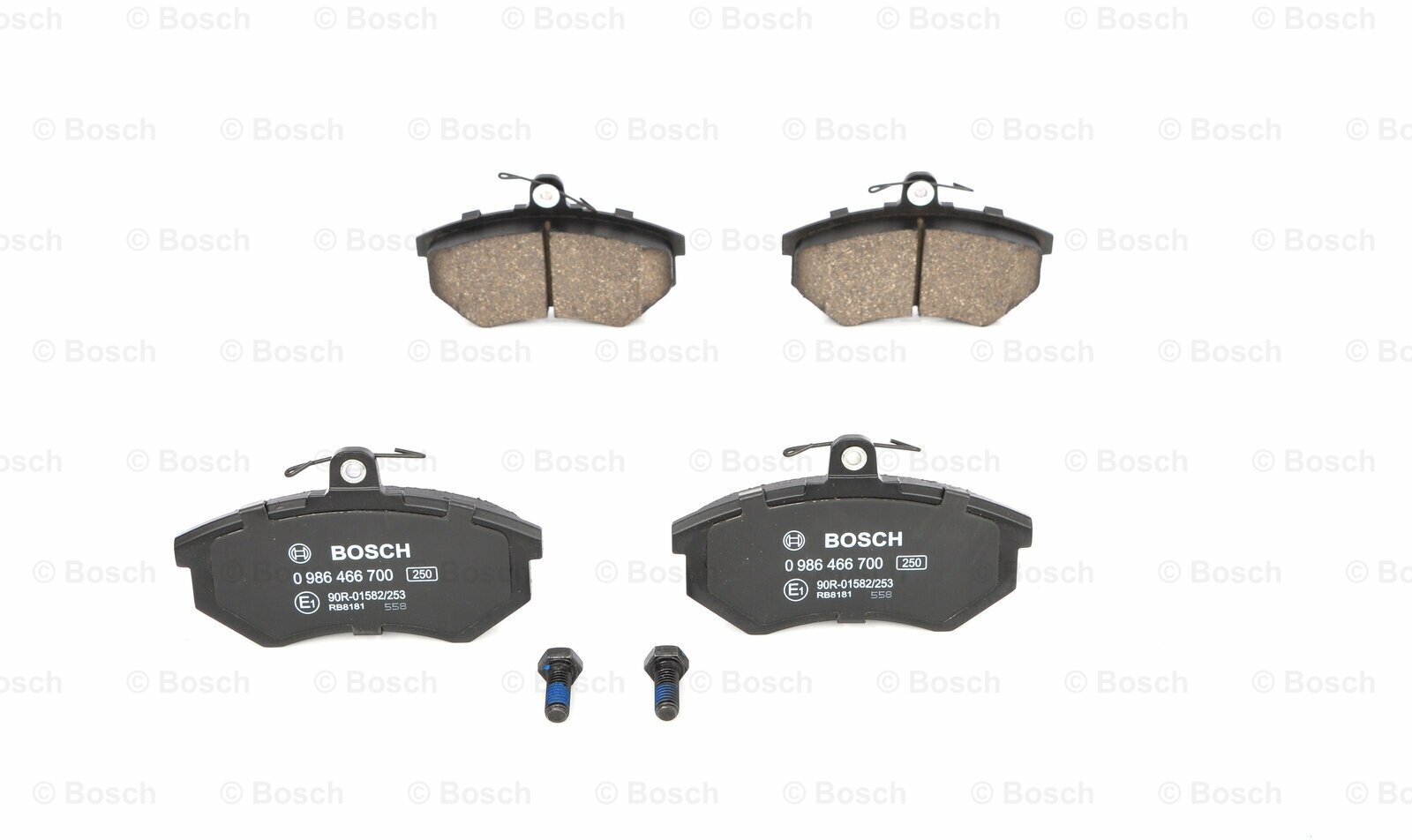 Колодки тормозные Bosch, 0986466700