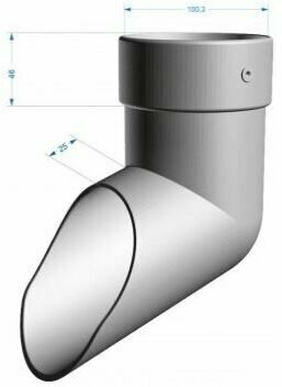 Наконечник Docke LUX ПВХ, цвет пломбир RAL 9003 - фотография № 2