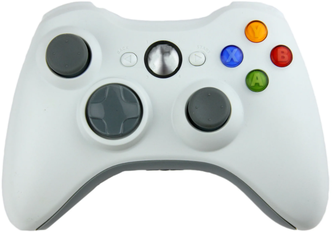 Беспроводной джойстик геймпад MyPads для игровой приставки Microsoft Xbox 360 Wireless Controller белый (NSF-00003)