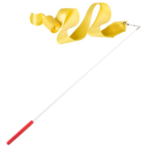 Лента для художественной гимнастики Amely Agr-201 4м, с палочкой 46 см, красный