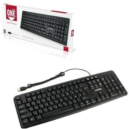 Клавиатура проводная Smartbuy мультимедийная 210 ONE USB чёрная SBK-210U-K 57000₽