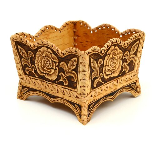 Конфетница из бересты 