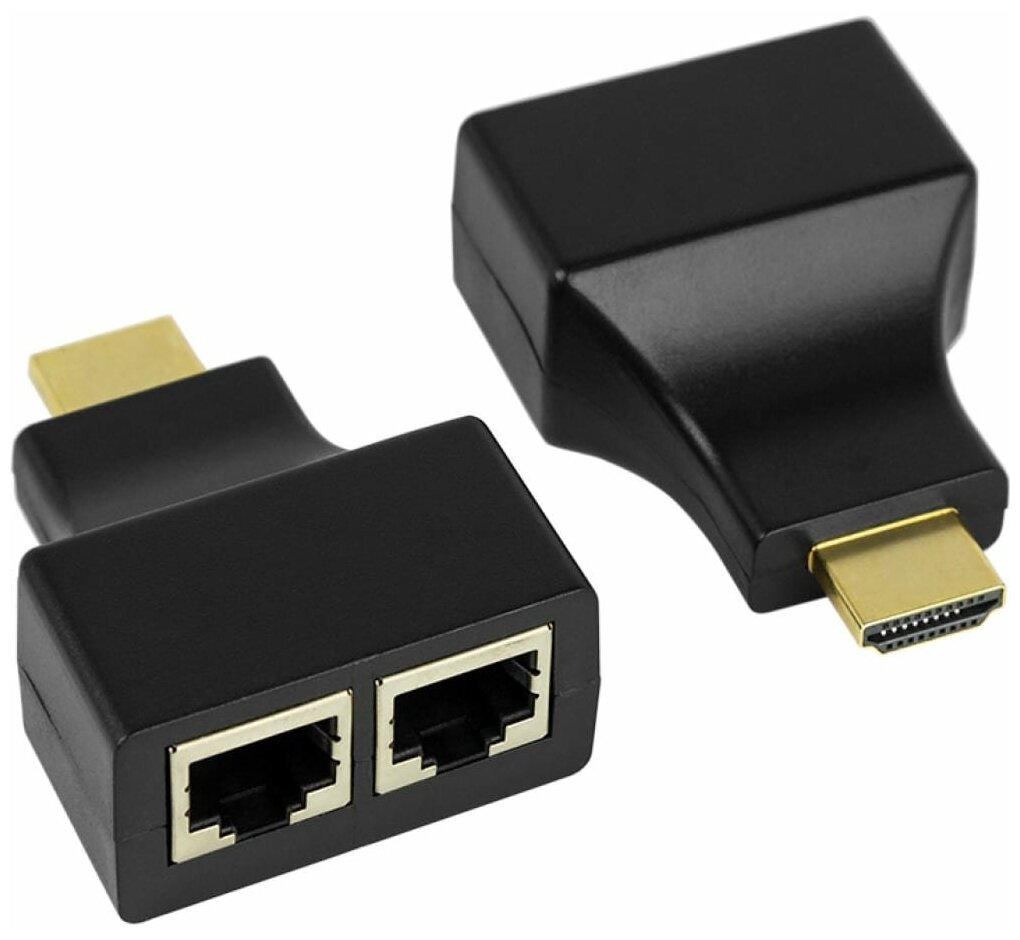 фото Переходник HDMI REXANT 17-6916 по витой паре RJ-45 (8P-8C)