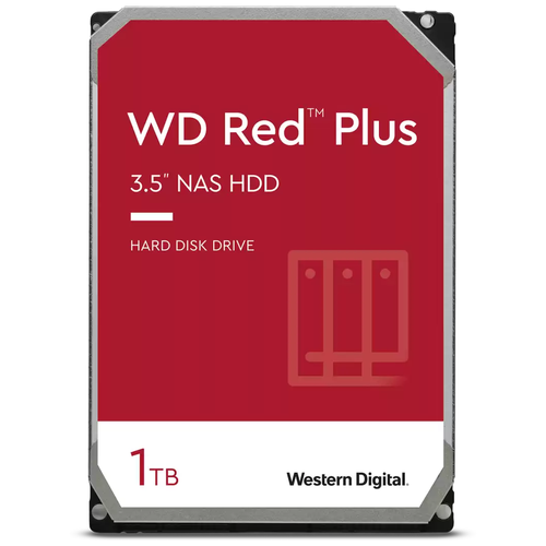 Жесткий диск Western Digital WD Red Plus 1 ТБ WD10EFRX жесткий диск western digital wd red plus 2 тб wd20efzx