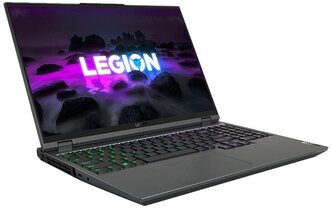 16" Ноутбук Lenovo (2560x1600, AMD Ryzen 5 3.3 ГГц, RAM 16 ГБ, SSD 1024 ГБ, GeForce RTX 3060, без ОС), 82JQ000RRK, Storm Grey