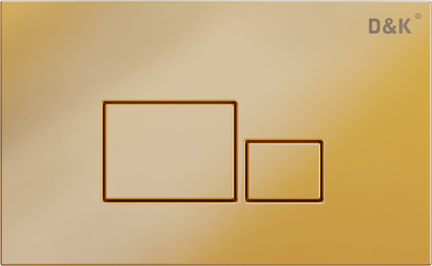 Клавиша смыва DK матовое золото Quadro (DB1519003) - фотография № 1