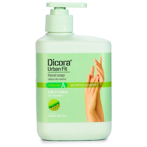 Dicora Крем-мыло жидкое Молоко и дыня дыня, 500 мл, 500 г