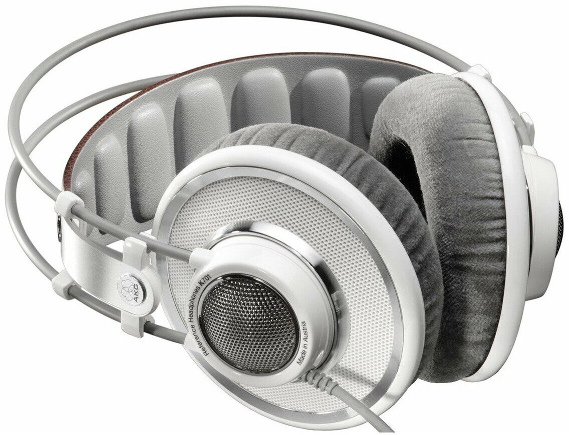 Наушники AKG K701, 3.5 мм, мониторы, серебристый [2458x00180] - фото №10