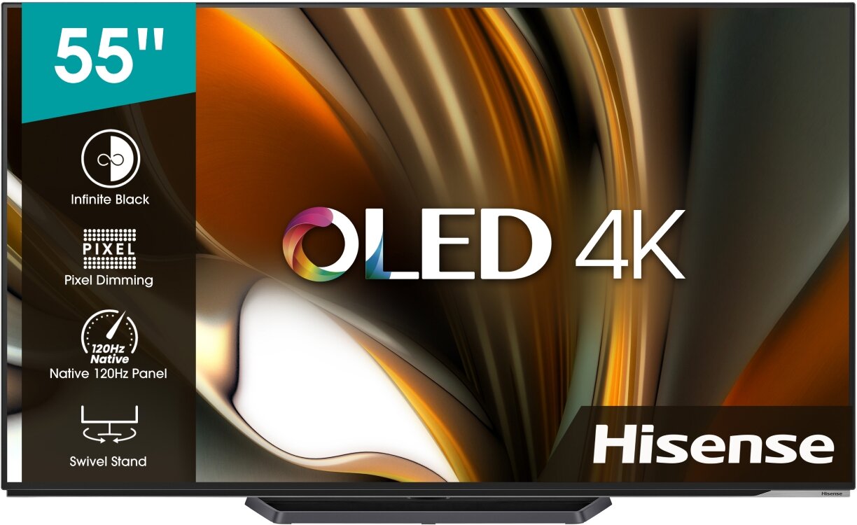 Телевизор Hisense 55A85H, 55", 4K Ultra HD, черный - фото №2