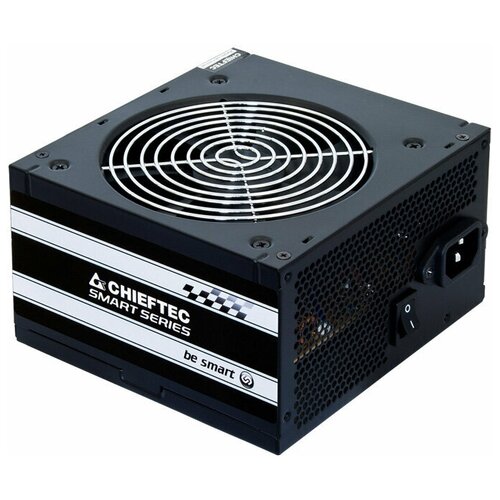 Блок питания Chieftec Блок питания 500W Smart ATX-12V V.2.3 12cm fan, Active PFC, Efficiency 80% with power cord