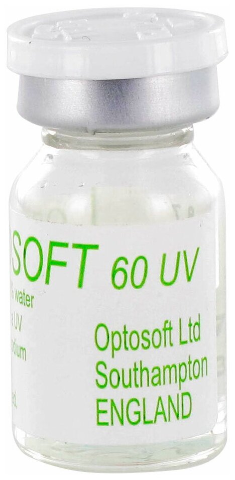 Optosoft 60 UV 1 линза В упаковке 1 штука Оптическая сила -4 Радиус кривизны 8.7