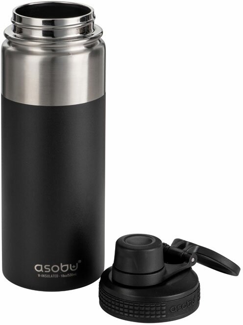 Термос Asobu ALPINE FLASK 530 мл, черный - фотография № 10