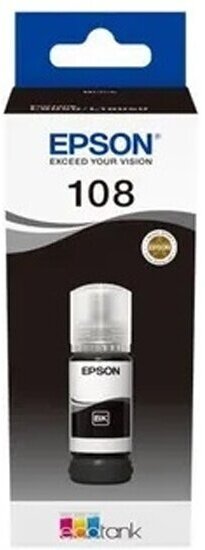 Контейнер Epson C13T09C14A 108 EcoTank Ink черный 70ml (L8050/L18050)