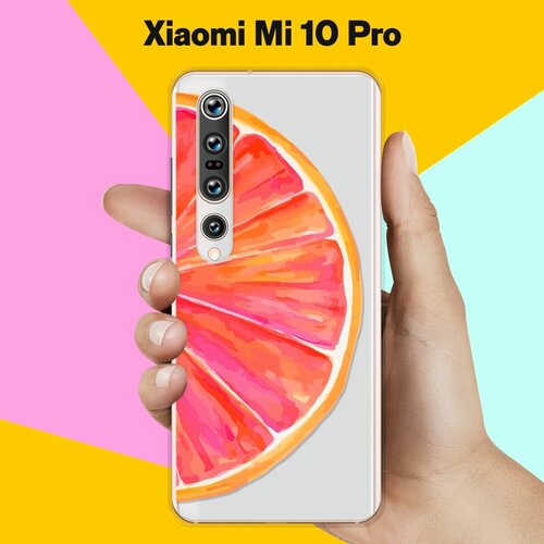 Силиконовый чехол Грейпфрут на Xiaomi Mi 10 Pro силиконовый чехол пончики на xiaomi mi 10 pro