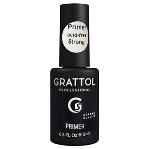 праймер gel off acid free 15 мл Grattol Праймер для ногтей бескислотный Strong, 9 мл, 40 г