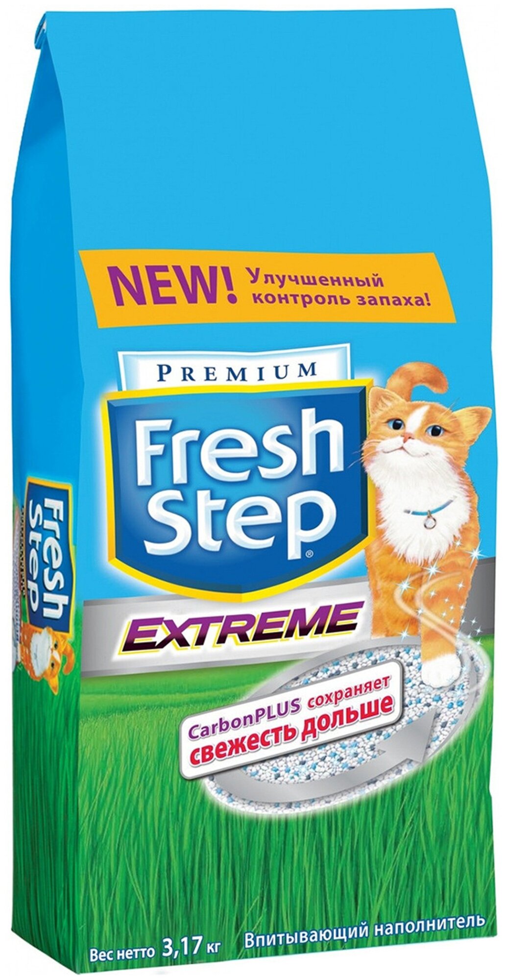 Наполнитель впитывающий для кошачьего туалета Fresh Step 3,17кг - фото №2