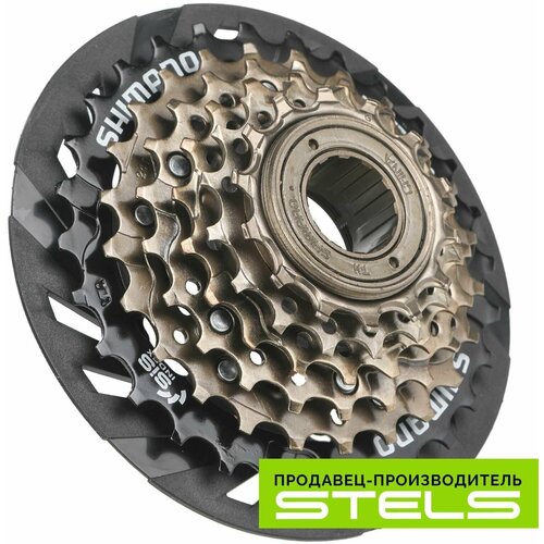 трещотка mf tz500 shimano 6 скоростей 14 28 зубьев Трещотка велосипедная SHIMANO MF-TZ500-CP (14-16-18-21-24-28 зубьев) 6 скоростей, с защитой цепи HIT+