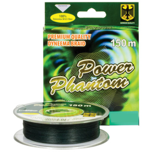 leska power phantom phantom line super strong clear 110m025m Шнур Power Phantom 4x, 150м, зеленый, 0,16мм, 16,75кг