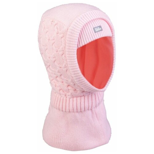 фото Балаклава шлем tutu для девочек зимняя, размер 44-48, розовый