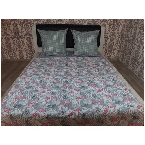 фото Постельное белье бязь фламинго 1,5 спальное ivselena