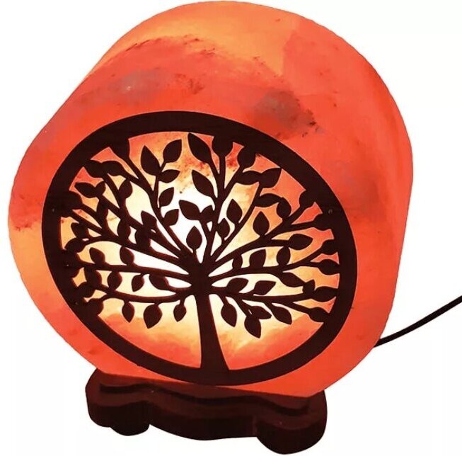 Лампа солевая Wonder Life "КРУГ-6" 3-4 кг "Денежное дерево"